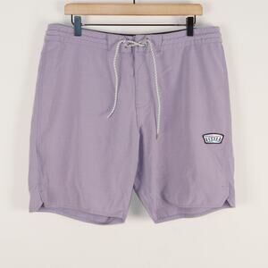 Vissla Solid Sets Purple Boardshorts Swim Mens Sz 36